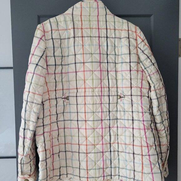 Vintage Y2K Coach Plaid Quilted Jacket lake new, selling for $120. Size L - Picture 4 of 8